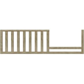 Merax Bedroom Furniture Set - Bed Guard Rails for Convertible Crib Bed, Stone Gray