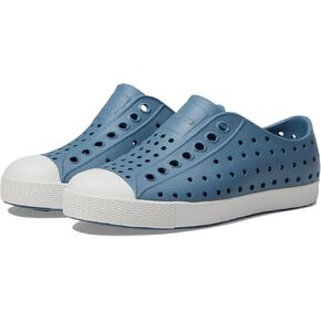 Native Shoes Jefferson (Little Big Kid) Sneaker, Oasis Blue/Shell White, 2 US Unisex