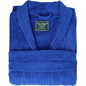 Men's Women's 100% Cotton Bathrobe Home Clothes Long Sleeved Robe Coat One Size Fits All