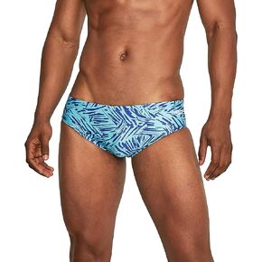 Speedo Men's Standard Swimsuit Brief ProLT Printed Team Colors, Tiger Blue Atoll, 36