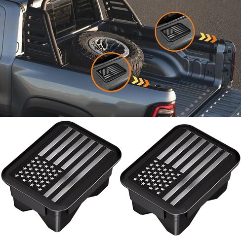 أغطية أغطية حاجز السرير Ram 1500، جيب الوتد متوافق مع ملحقات أغطية الشاحنات دودج رام 2019-2024 (مجموعة من 2) (أسود) in Saudi Arabia