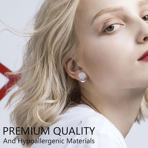 Longbeauty 14G-00G 36pcs الأذن مقاييس تمتد عدة التناقص التدريجي الفولاذ الجراحية للأذنين قياس بداية مجموعات واحدة مسطحة أعلى مقاييس المقابس للنساء الرجال in Kuwait