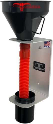 Pit Posse PP3364 Aluminum Oil Funnel Holder Storage Rack - Enclosed Trailer Garage Shop -Made in USA- Wall Mount Fluid Drain Funnel Caddy Hanger Automotive Organizer Removable Spill Free Universal Fit in Saudi Arabia