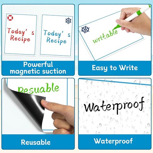 6 Pcs Whiteboard Cruise Door Magnets Set Cruise Door Decorations Cruise Cabin Door Magnetic Signs Carnival Cruise Ship Accessories for Stateroom Door Refrigerator with 4 Pcs Erasable Marker in Saudi Arabia