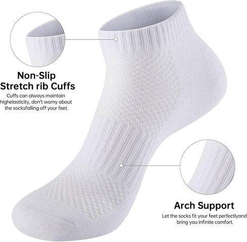 Womens Cotton Ankel Socks, Athletic Performance Running Moisture Wicking Breathable socks in Saudi Arabia