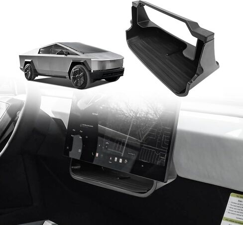 BestEvMod Center Console Under LCD Screen Organizer Compatible with Tesla Cybertruck 2023 2024 Accessories Magnet Install No Tape Needed Pickup Lower LCD Storage Box Tray Custom fit Cybertruck in Saudi Arabia