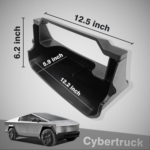 BestEvMod Center Console Under LCD Screen Organizer Compatible with Tesla Cybertruck 2023 2024 Accessories Magnet Install No Tape Needed Pickup Lower LCD Storage Box Tray Custom fit Cybertruck in Saudi Arabia