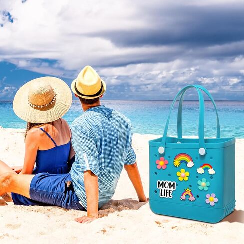 Charms for Bogg Bag, Flowers Charms Compatible with Bogg Bag & Simple Modern Beach Totes, Accessories for Bogg Bag, Bogg Accessories Inserts Gifts for Women Girl in Saudi Arabia