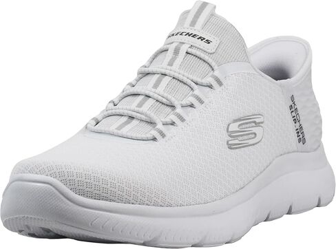 حذاء رياضي رجالي من Skechers Summits عالي المدى سهل الارتداء بدون استخدام اليدين، أبيض، 9 عرض in Kuwait