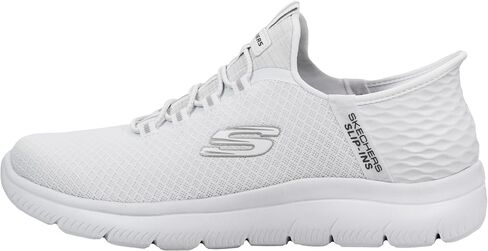 حذاء رياضي رجالي من Skechers Summits عالي المدى سهل الارتداء بدون استخدام اليدين، أبيض، 9 عرض in Kuwait