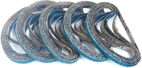 Premium 1-1/8-Inch x 21-Inch Zirconia Abrasive Belts for Wood, Metal, Paint, Primer, Composites (60 Grit, 10 Pack) in Saudi Arabia