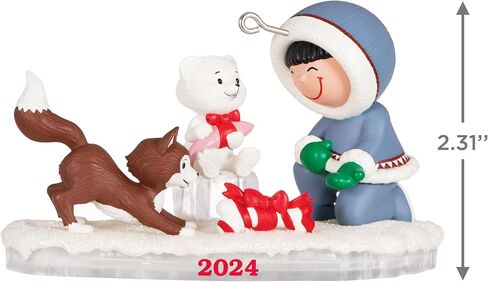 زخرفة عيد الميلاد التذكارية المميزة لعام 2024، Frosty Friends 2024، هدايا لهواة جمع رجل الثلج in Kuwait