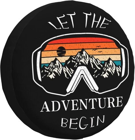 Spare Tire Cover Mountains Nature Sunset Scenery Wheel Covers Weatherproof Universal Wheel Protectors for Rv SUV Camper Travel Trailer 14 Inch in Saudi Arabia