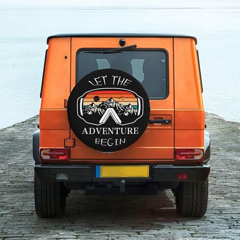 Spare Tire Cover Mountains Nature Sunset Scenery Wheel Covers Weatherproof Universal Wheel Protectors for Rv SUV Camper Travel Trailer 14 Inch in Saudi Arabia