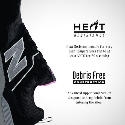 New Balance Women's Composite Toe Elite Lite EH Industrial Shoe, Black Rose, 9.5 in Saudi Arabia