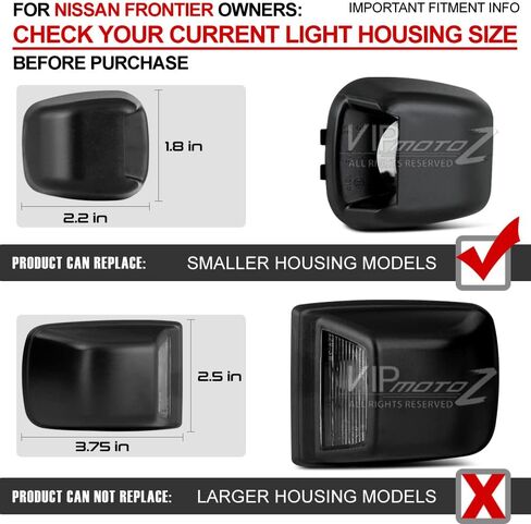 VIPMOTOZ Full LED License Plate Light Tag Lamp Assembly Replacement Pair For Compatible with Nissan Frontier Titan Armada Xterra Suzuki Equator - 6000K Diamond White, 2-Piece Set in Saudi Arabia