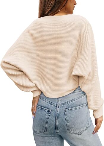 Zwurew Women's Y2K Bolero Shrug Sweater Knitted Long Sleeve Open Front Cropped Cardigan Fall Fashion 2024 in Kuwait