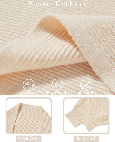 Zwurew Women's Y2K Bolero Shrug Sweater Knitted Long Sleeve Open Front Cropped Cardigan Fall Fashion 2024 in Kuwait