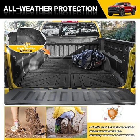 Truck Bed Mat for 2015-2022 Chevy Colorado/GMC Canyon 5FT Bed Liner All Weather Protection TPE Bed Cargo Mat Rear Trunk Mat for 15-22 Chevrolet Colorado/GMC Canyon Pickup Accessories in Kuwait
