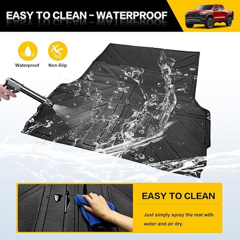 Truck Bed Mat for 2015-2022 Chevy Colorado/GMC Canyon 5FT Bed Liner All Weather Protection TPE Bed Cargo Mat Rear Trunk Mat for 15-22 Chevrolet Colorado/GMC Canyon Pickup Accessories in Kuwait