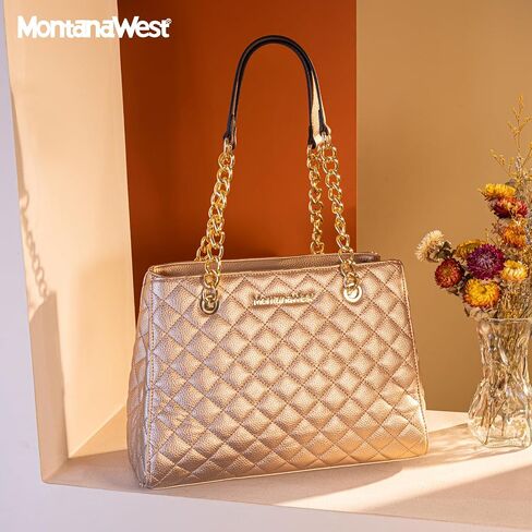 Montana West MEDIUM Chain Shoulder Bag for Women Hobo Handbags Tote Purse in Saudi Arabia