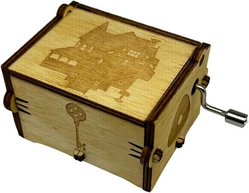 Youtang Coraline Music Box Engraved Wooden Gifts Mini Musical Box Play Can Can - Orpheus in The Underworld for Birthday/Anniversary/Valentine's Day/Christmas (Black) in Saudi Arabia