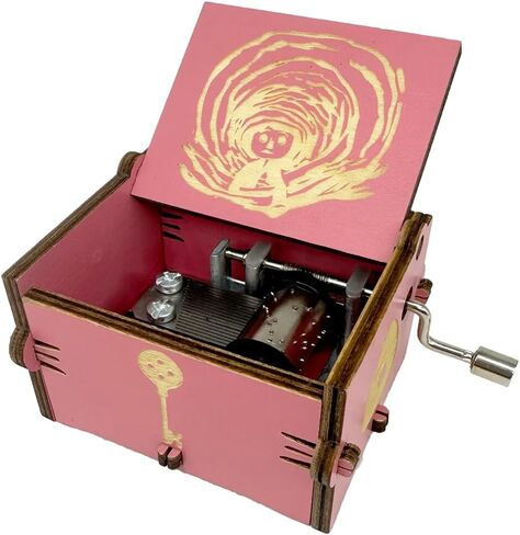 Youtang Coraline Music Box Engraved Wooden Gifts Mini Musical Box Play Can Can - Orpheus in The Underworld for Birthday/Anniversary/Valentine's Day/Christmas (Black) in Saudi Arabia