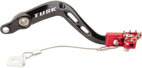 Tusk Aluminum Brake Pedal Red Tip - For BETA in Saudi Arabia
