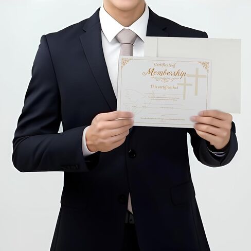 20 قطعة شهادة عضوية الكنيسة مع مغلفات/شهادة بطاقات عضوية الكنيسة in Kuwait