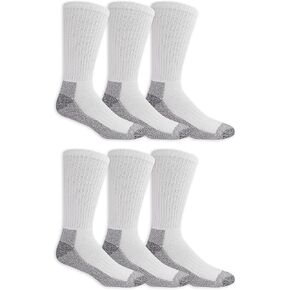 Fruit of the Loom mens Dual Defense Crew Socks (12 Pack)