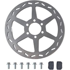 180mm Mini Bike Disc Brake Rotor with Pads for Baja Doodle Bug DB30 for Coleman CT100U CC100X 97cc 98cc 100cc Engine for Motovox Mbx10 MBX11 Mega Moto CK100 Mini Bike Go Kart Parts