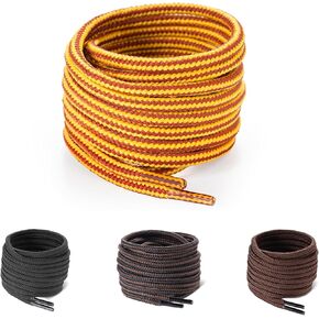 Diamond GOLD Round Shoe Laces - Durable Hiking Boot Laces, Round Shoe Laces for Sneakers for Outdoors