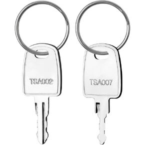 Key for TSA, 2PCS TSA002 TSA007 for Master Luggage Lock Keys Compatible with Luggage Suitcase Password Locks