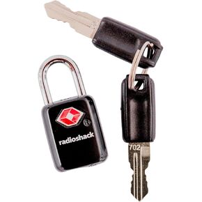 RadioShack TSA Locks for Luggage, Locks with Keys for Easy Added Security in Airports, Gyms, and More, Pack of 2