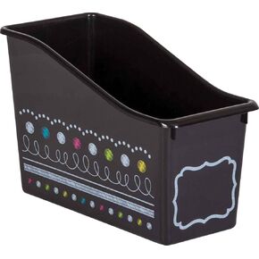 Teacher Created Resources Chalkboard Brights Plastic Book Bin (20341)