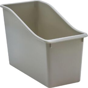 Teacher Created Resources Plastic Book Bin, Gray