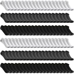 240 Pairs Mens Ankle Socks Cushioned Low Cut Socks Breathable Casual Socks Bulk Pack with Colormatching for Homeless Men Women