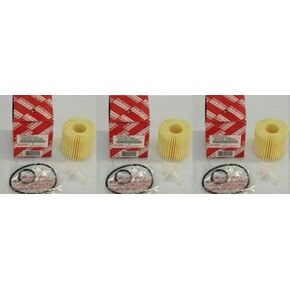 Genuine OEM Toyota Lexus Oil Filter + Drain Plug Gasket 04152-Yzza1 Set Of 3