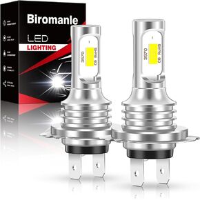 H7 Motorcycle fog light Bulbs Compatible with Yamaha YZF R1 R3 R6 R6S;R1(2004-2014) R3(2007-2014) R6(2015-2019);300% Brighter 6000LM 6000K White Light,H7 Fog Light Bulb,2pack
