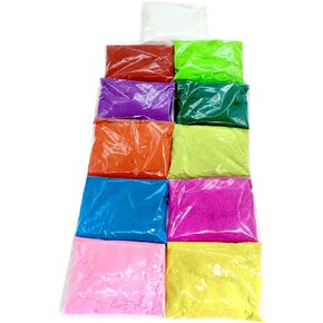 Sand Rangoli Powder for Creativity Diwali Floor Decoration Rangoli Color Powder Rang for Navratri Pongal Pooja Mandir (Multicolor Each Pack 100 Grams)