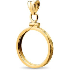 14k gold filled Coin Bezels For 38mm Silver Dollars Morgan, Peace, Ike, Coin (Will not tarnish)