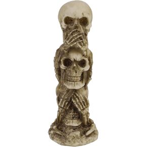 Halloween Skeleton Head Horror Lizard Statue Head Skulls Figurine Resin Skull Head Realistic Skeleton Skull Statue Figurine Outdoor Graveyard Decor Halloween Skull Statue Gothic Car Home Decoration