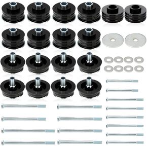 KF04060BK Body Mount Bushing Kit Compatible with 2008-2016 Ford F250 F350 Super Duty 2WD 4WD, Polyurethane Body Cab Mounts & Steel Sleeves & Hardware in Kuwait