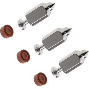 3pack 394681 299096 83400 Lawn Mower Engine Carburetor Float Valve Needle Seat Kit Repalcement Parts, Silver
