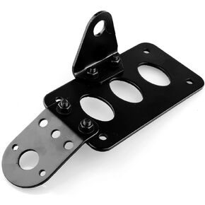 Motorcycle License Plate Bracket, Aluminum Side Direction Taillight Bracket, Adjustable Design Motorcycle Side Mount Metal Bracket 18×10.3 Cm