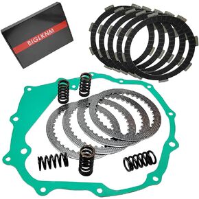 Clutch Kit Friction Plates & Gasket Compatible for Honda Recon 250 TRX250 TRX250TE TRX250TM TRX250X Sportrax 250 TRX250EX 1997-2021