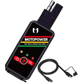 MOTOPOWER MP0620B 4.2Amp دراجة نارية شاحن USB مزدوج SAE إلى محول USB مع التحكم في مفتاح مراقبة البطارية in Kuwait