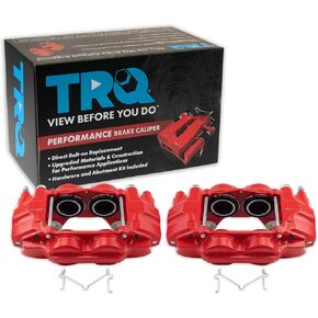 TRQ Front Brake Caliper Set Compatible with 2010-2015 Lexus GX460 Toyota 4Runner