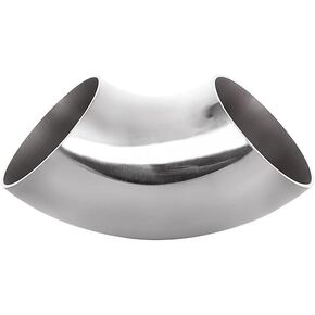 3 Inch 90 Degree Exhaust Pipe,304 Stainless Steel Mandrel Bend Elbow, 3 Inch OD Mandrel Elbow, Thickness 16GA/.065" Wall for Car Modified Exhaust Elbow Pipe, Stair Handrail, Custom Exhaust System