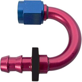 231808 Size 8 180 Degree Push-On Hose End